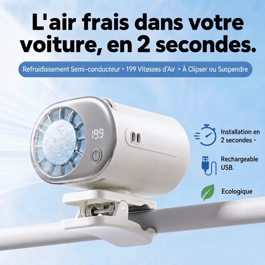 Mini climatiseur portable USB pour voiture — CliniAir Pro Car